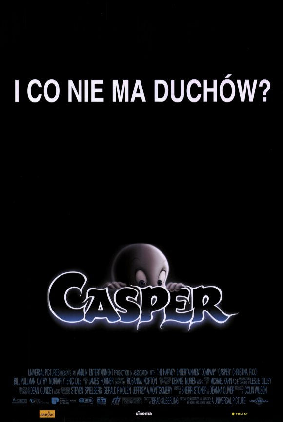 Casper Movie Poster Print featuring the friendly ghost from the classic film.