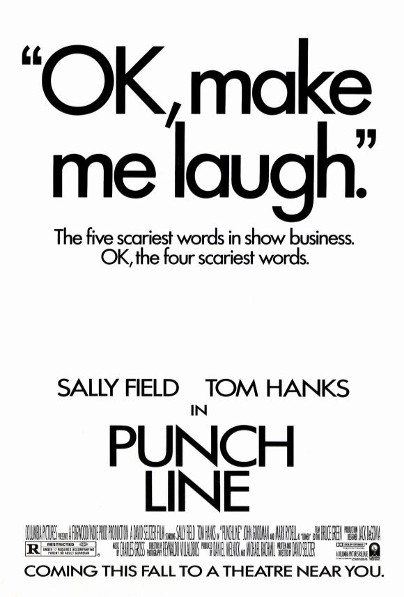 Punchline Movie Poster Print featuring vibrant comedy art.