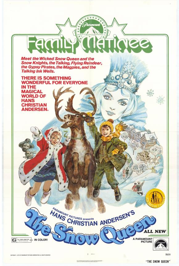 The Snow Queen Movie Poster Print featuring enchanting visuals.