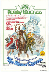 The Snow Queen Movie Poster Print featuring enchanting visuals.