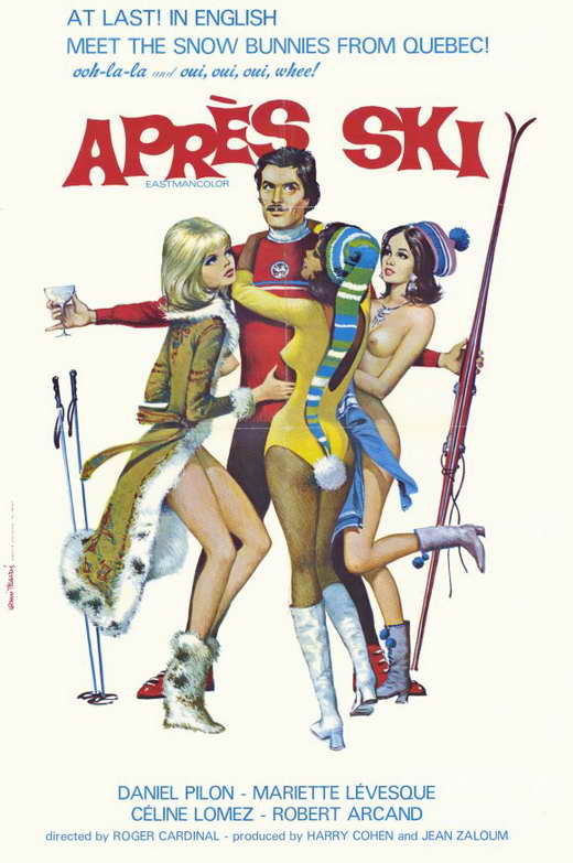 Apres Ski Movie Poster Print showcasing winter sports culture.