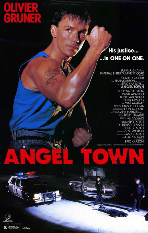 Angel Town Movie Poster Print showcasing vibrant cinematic art.