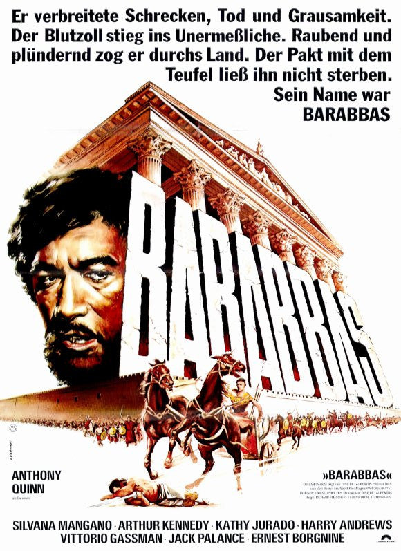 Barabbas Movie Poster Print - 11x17 Size