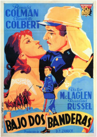 Under Two Flags Movie Poster Print showcasing classic cinema art