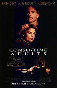 Consenting Adults Movie Poster Print featuring dramatic visuals.