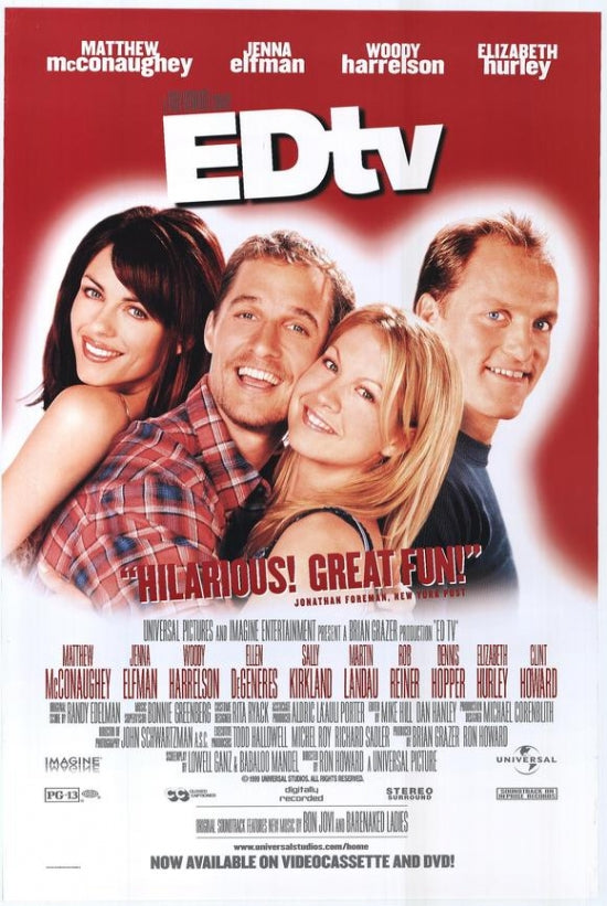 EDtv Movie Poster Print featuring vibrant design.