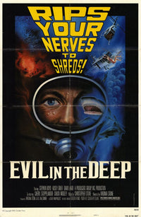 Evil in the Deep Movie Poster Print showcasing suspenseful artwork.