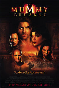 The Mummy Returns Movie Poster Print featuring adventurous design