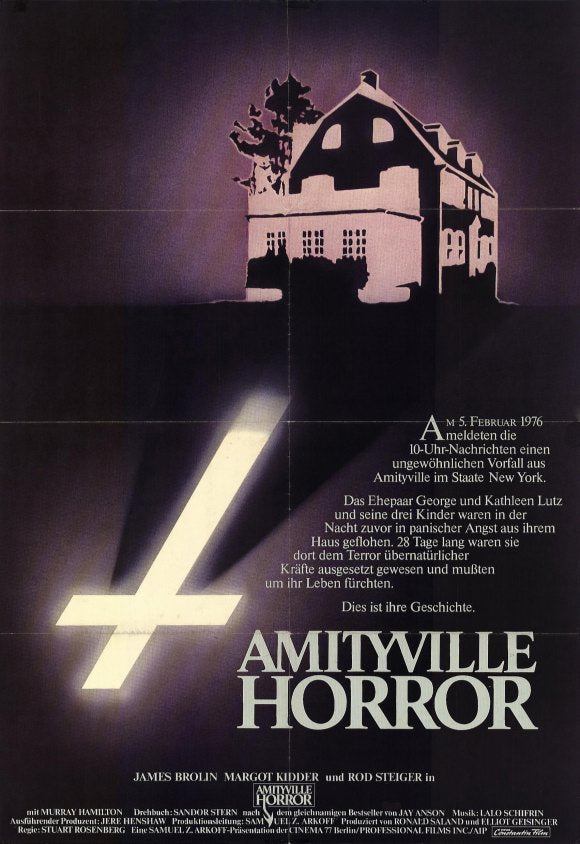 The Amityville Horror Movie Poster Print showcasing iconic horror artwork.