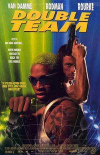 Double Team Movie Poster Print showcasing vibrant action imagery.