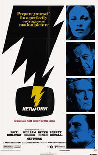 Network Movie Poster Print featuring dramatic visuals from the 1976 film.