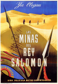 King Solomon's Mines Movie Poster Print showcasing adventure and exploration.