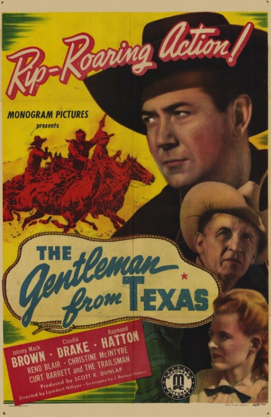 Gentleman from Texas Movie Poster Print showcasing classic cinema.