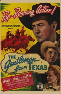 Gentleman from Texas Movie Poster Print showcasing classic cinema.