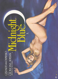 Midnight Blue Movie Poster Print showcasing deep blue hues.