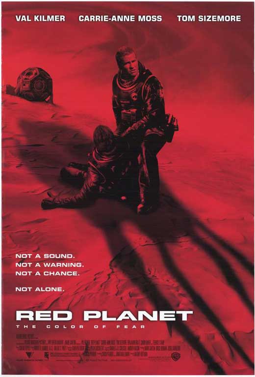Red Planet Movie Poster Print showcasing a vibrant space theme.