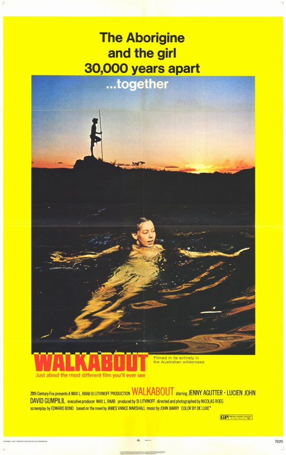 Walkabout Movie Poster Print featuring stunning imagery from the film