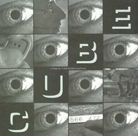 Cube movie poster print featuring a striking design.
