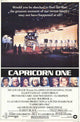 Capricorn One Movie Poster Print featuring vibrant colors and dramatic design.