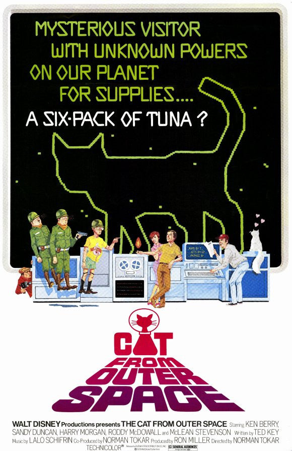 The Cat from Outer Space Movie Poster Print 11x17