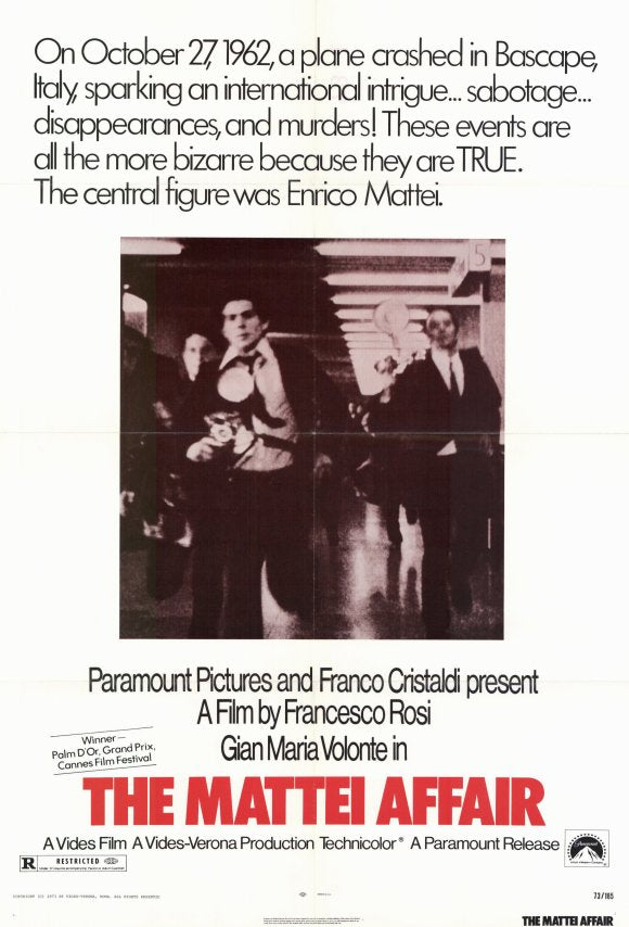The Mattei Affair Movie Poster Print showcasing cinematic intrigue.