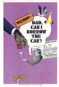 Dad, Can I Borrow the Car Movie Poster Print featuring vibrant colors.