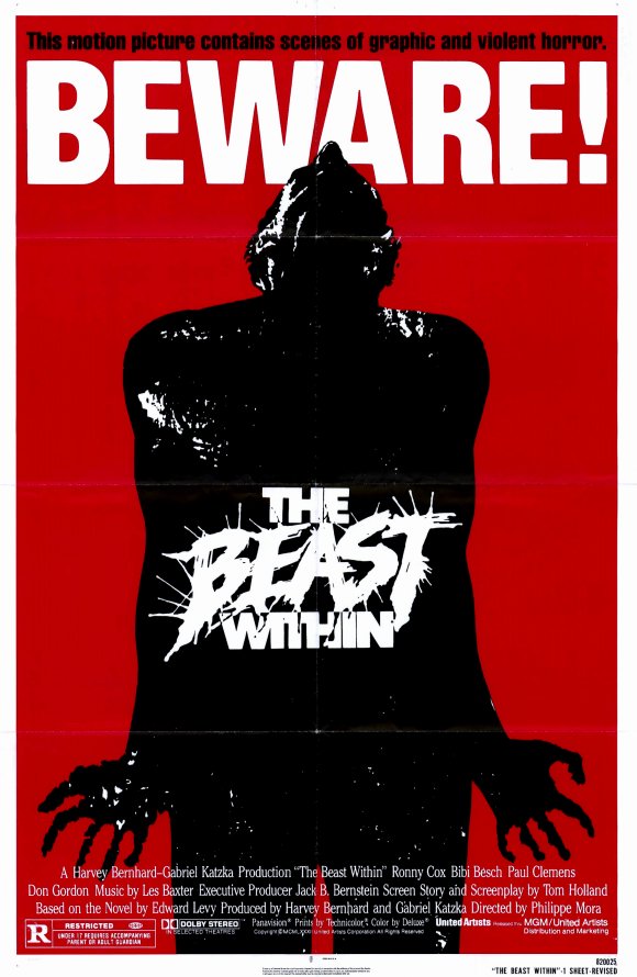 The Beast Within Movie Poster Print showcasing horror cinema art.