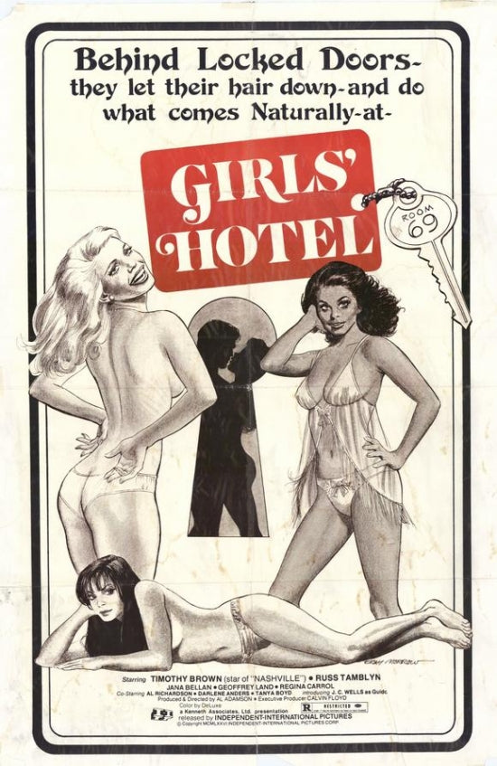 Girls Hotel Movie Poster Print showcasing vibrant artwork.