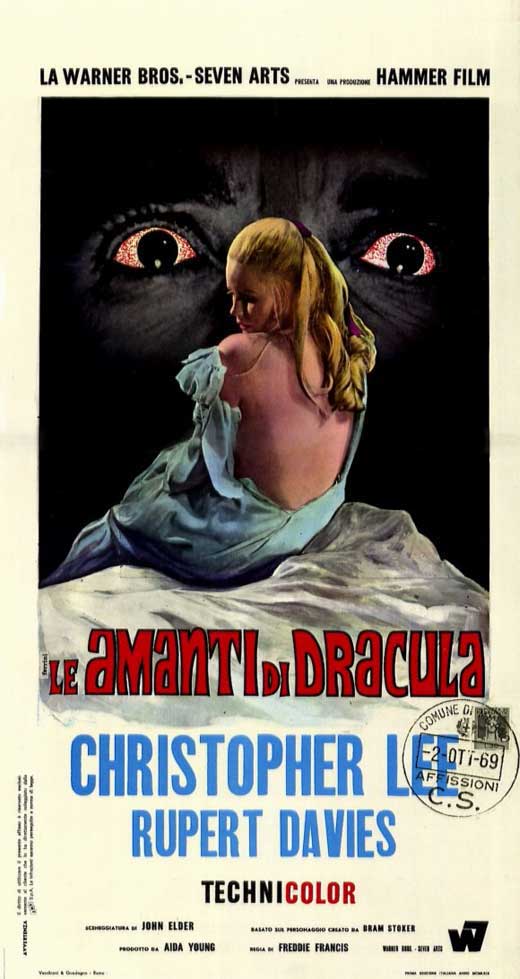 Dracula Has Risen from the Grave Movie Poster Print showcasing classic horror elements.