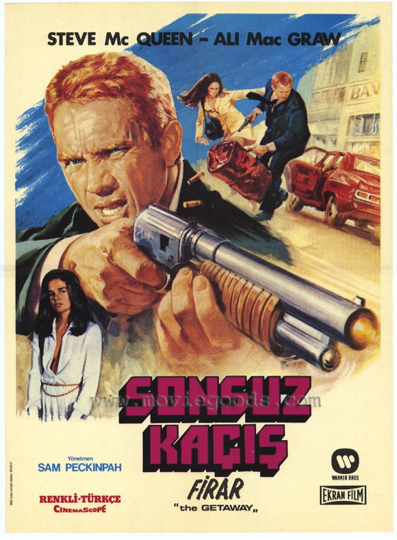 The Getaway Movie Poster Print showcasing classic cinema art.