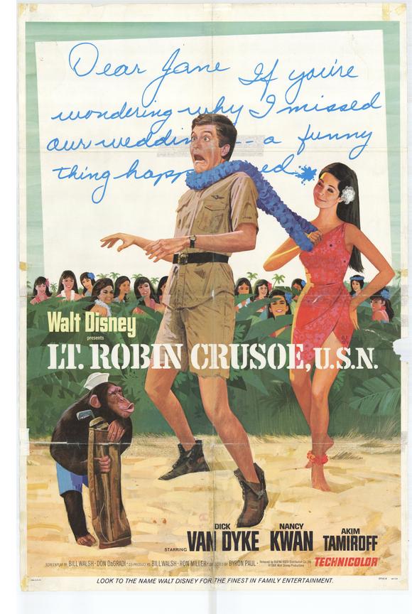 Lt. Robin Crusoe U.S.N. Movie Poster Print showcasing classic film art.