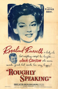 Roughly Speaking Movie Poster Print showcasing cinematic art.
