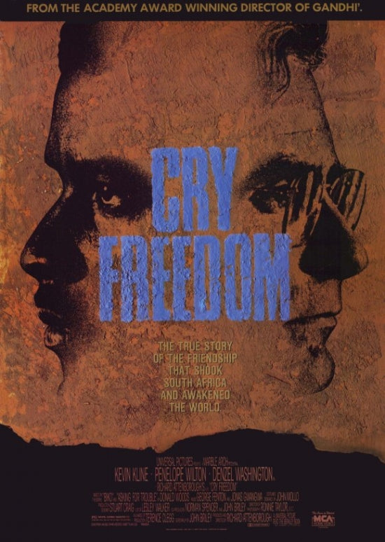 Cry Freedom Movie Poster Print featuring powerful imagery from the film.