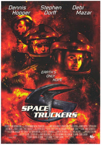 Space Truckers Movie Poster Print showcasing vibrant sci-fi artwork.
