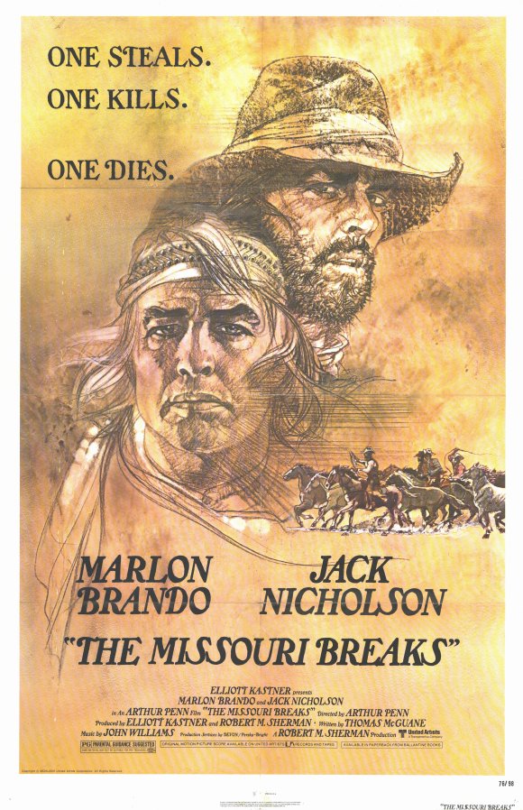 Missouri Breaks Movie Poster Print showcasing cinematic art