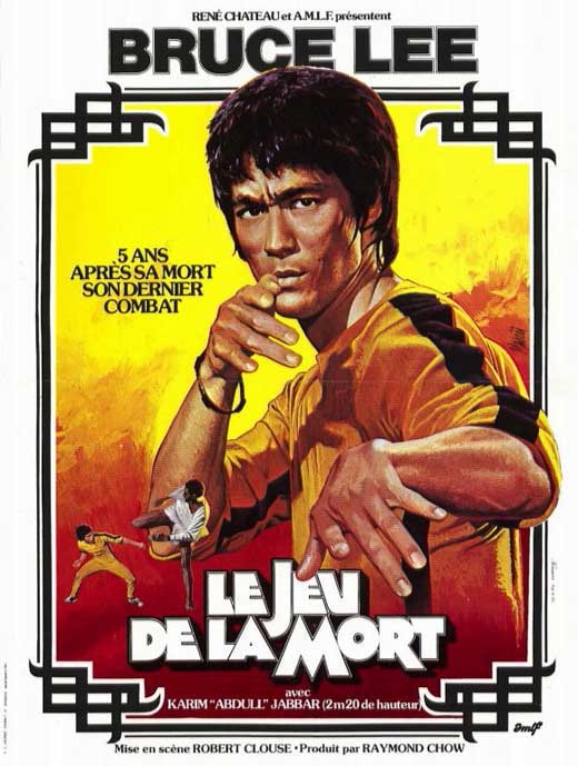 Game of Death Movie Poster Print featuring Bruce Lee