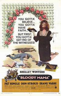 Bloody Mama Movie Poster Print capturing the essence of a cult classic film.