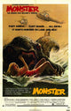 Monster Movie Poster Print featuring classic horror art.