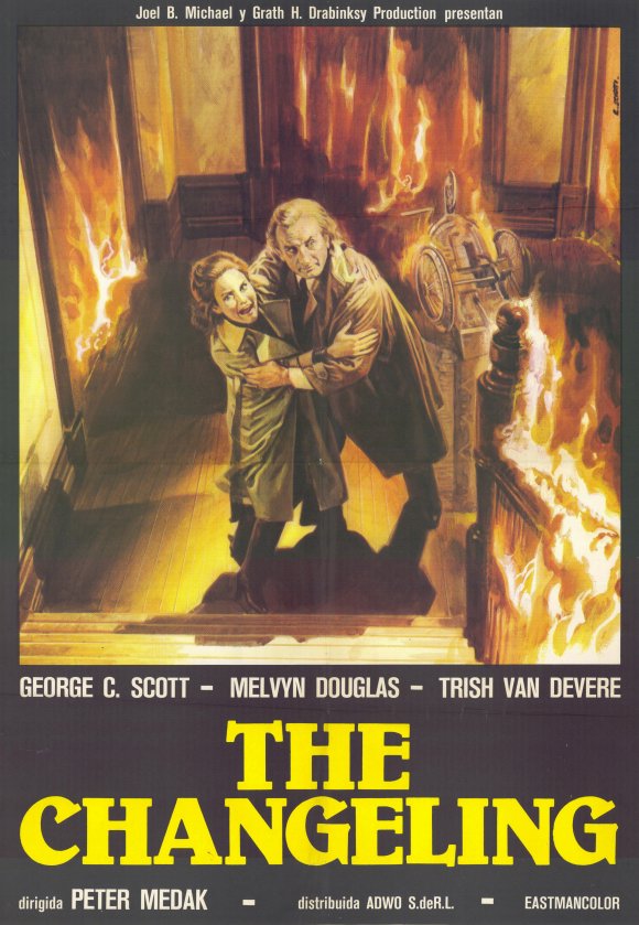 The Changeling movie poster print featuring eerie supernatural themes.