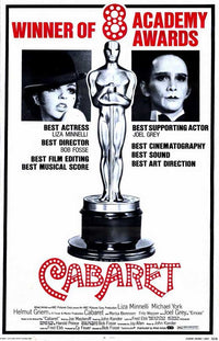 Cabaret Movie Poster Print showcasing vintage musical art.