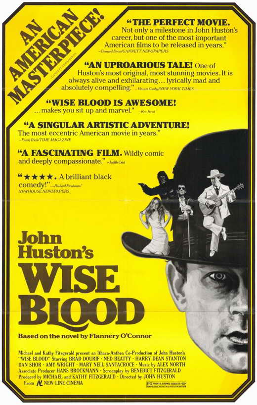 Wise Blood Movie Poster Print showcasing bold colors and iconic imagery.