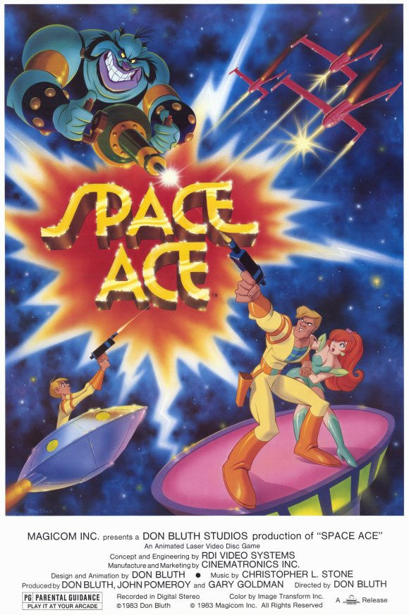 Space Ace Movie Poster Print - Video Game Art (11x17)