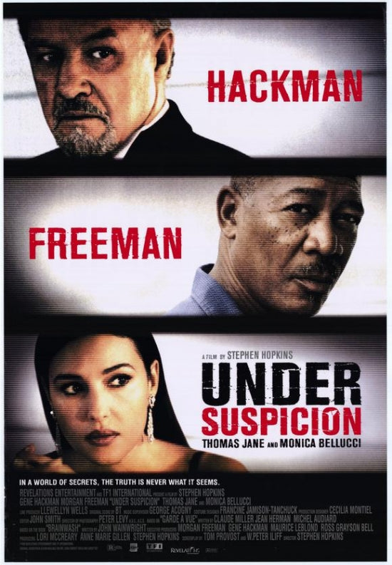 Under Suspicion Movie Poster Print featuring suspenseful cinematic art.