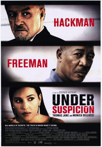 Under Suspicion Movie Poster Print featuring suspenseful cinematic art.