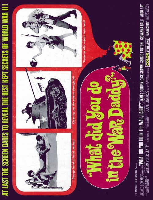 What Did You Do in the War Daddy? Movie Poster Print showcasing classic cinema.
