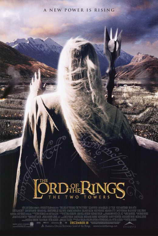 Lord of the Rings: The Two Towers Movie Poster Print (11x17)
