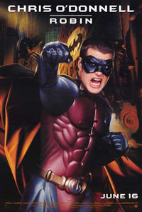 Batman Forever Movie Poster Print featuring vibrant superhero imagery.