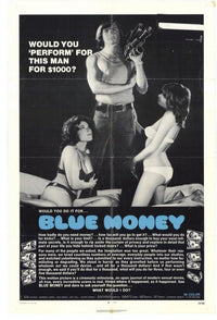 Blue Money Movie Poster Print showcasing vibrant colors and dramatic design.