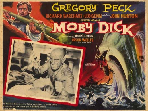 Moby Dick Movie Poster Print showcasing classic literature.