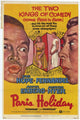 Paris Holiday Movie Poster Print featuring cinematic charm and romance